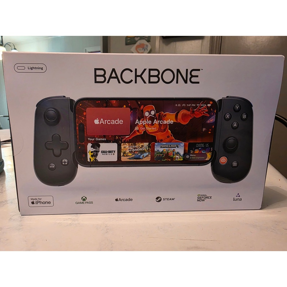 Backbone One Mobile Gaming Controller for iPhone Lightning Black New